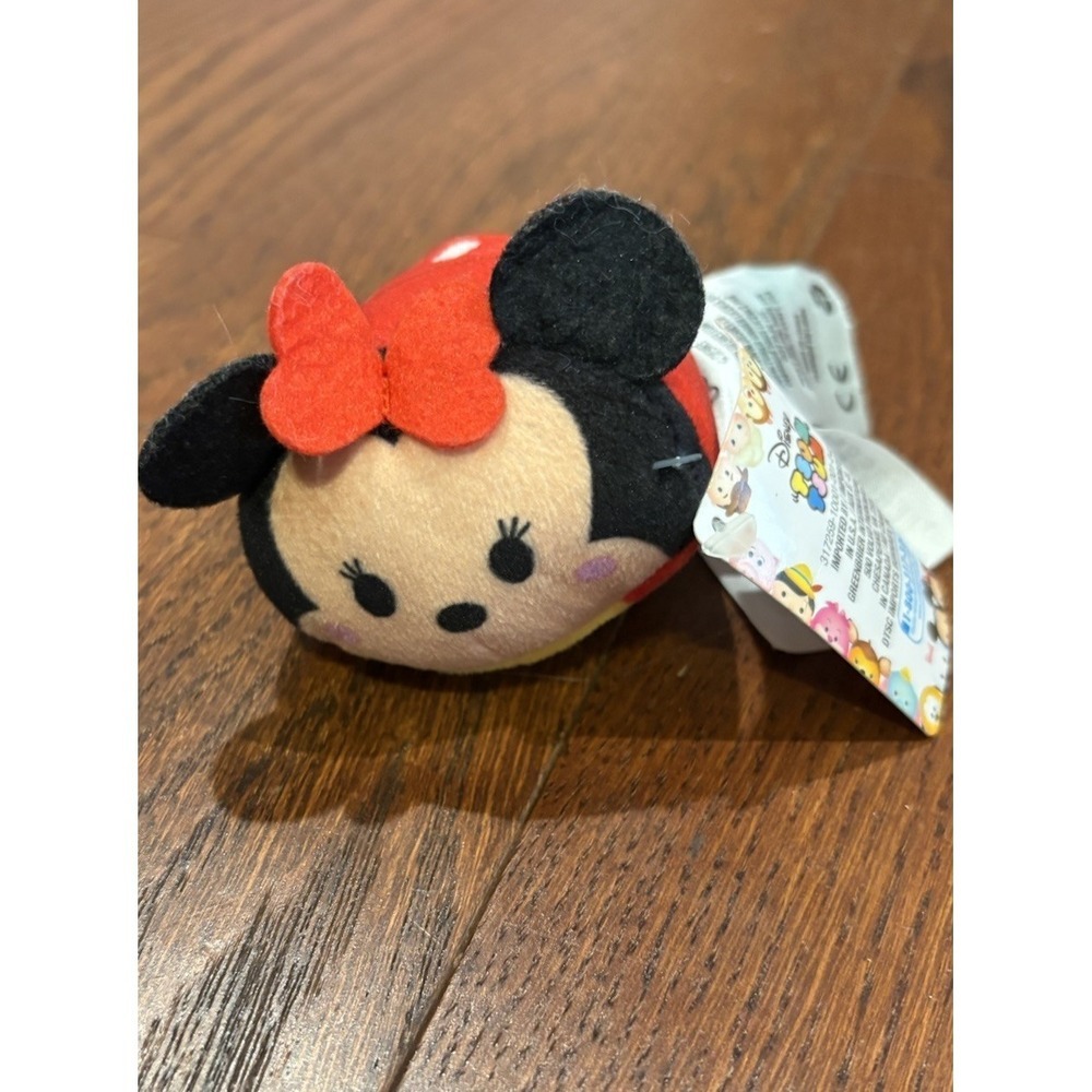 Disney Tsum Tsum Minnie Mouse 3.5" Mini Plush Stuffed Animal Red Dress & Bow NEW